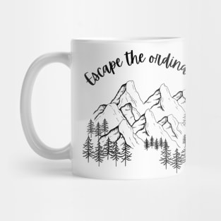 Snow covered mountain range Mug